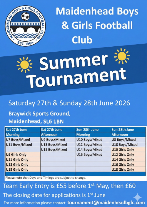 Maidenhead Tournament 2026 poster